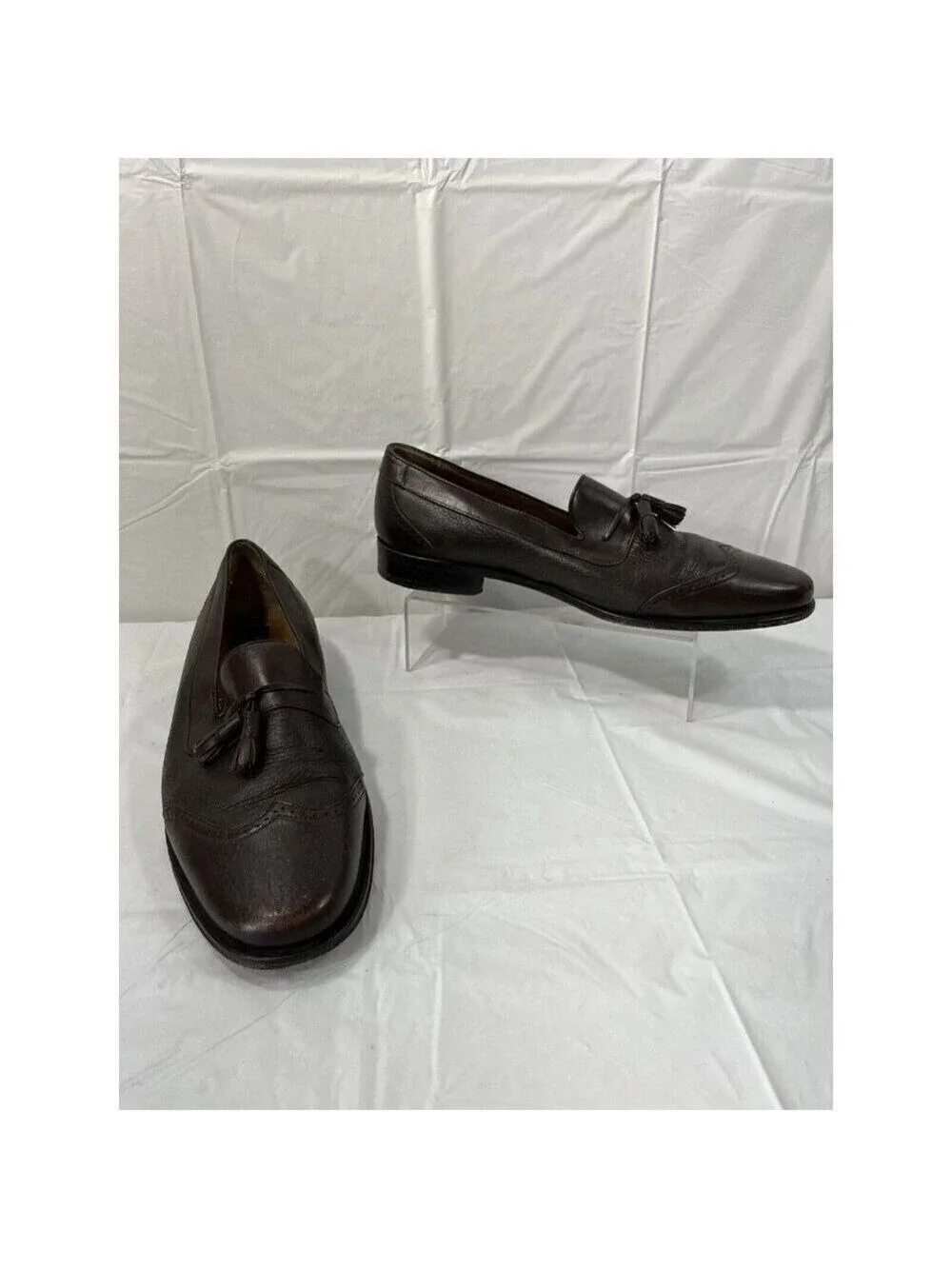 Mezlan Nicholas Tassel Loafers Brown Leather Nicholas Men's 11 M spain